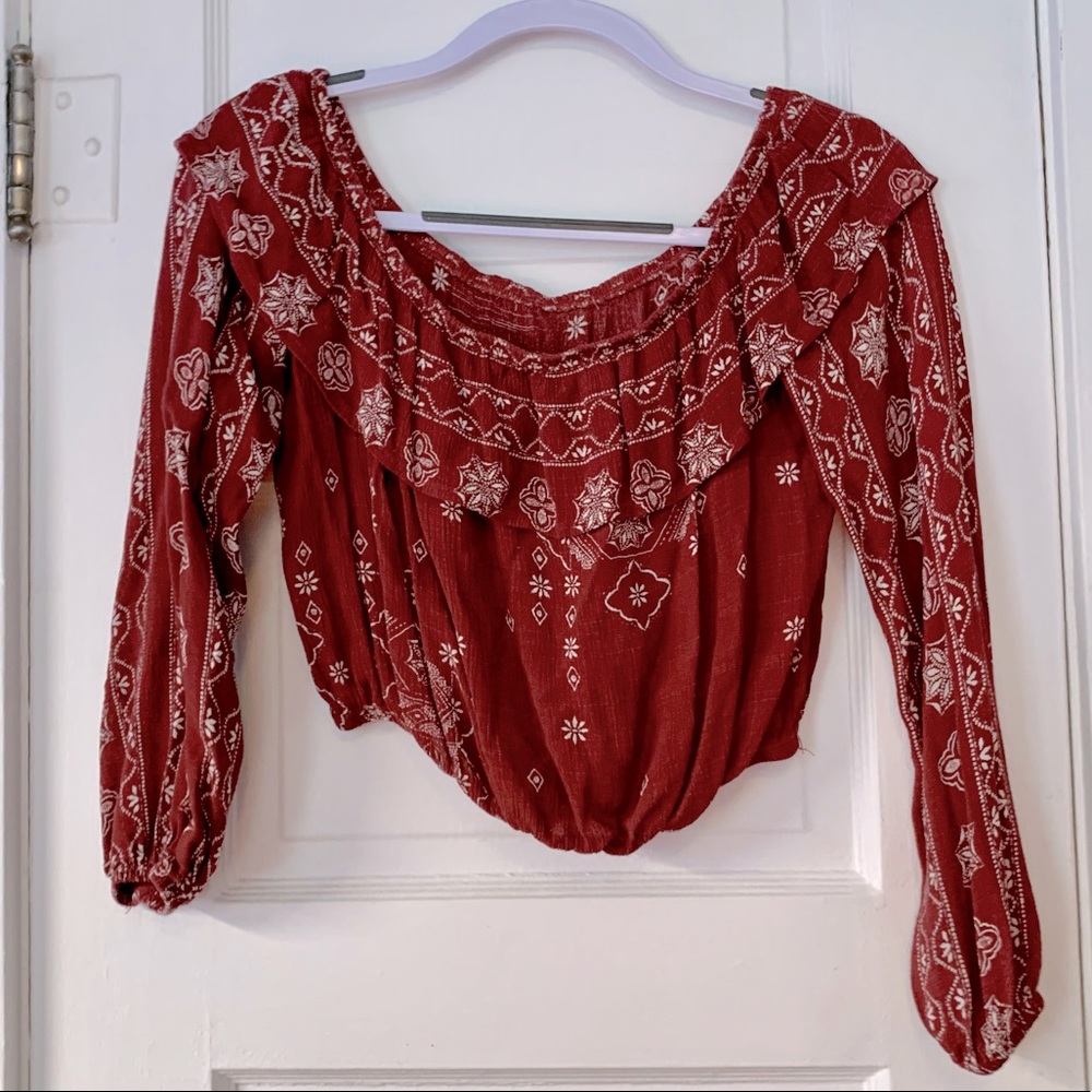 Charlotte Russe cropped blouse